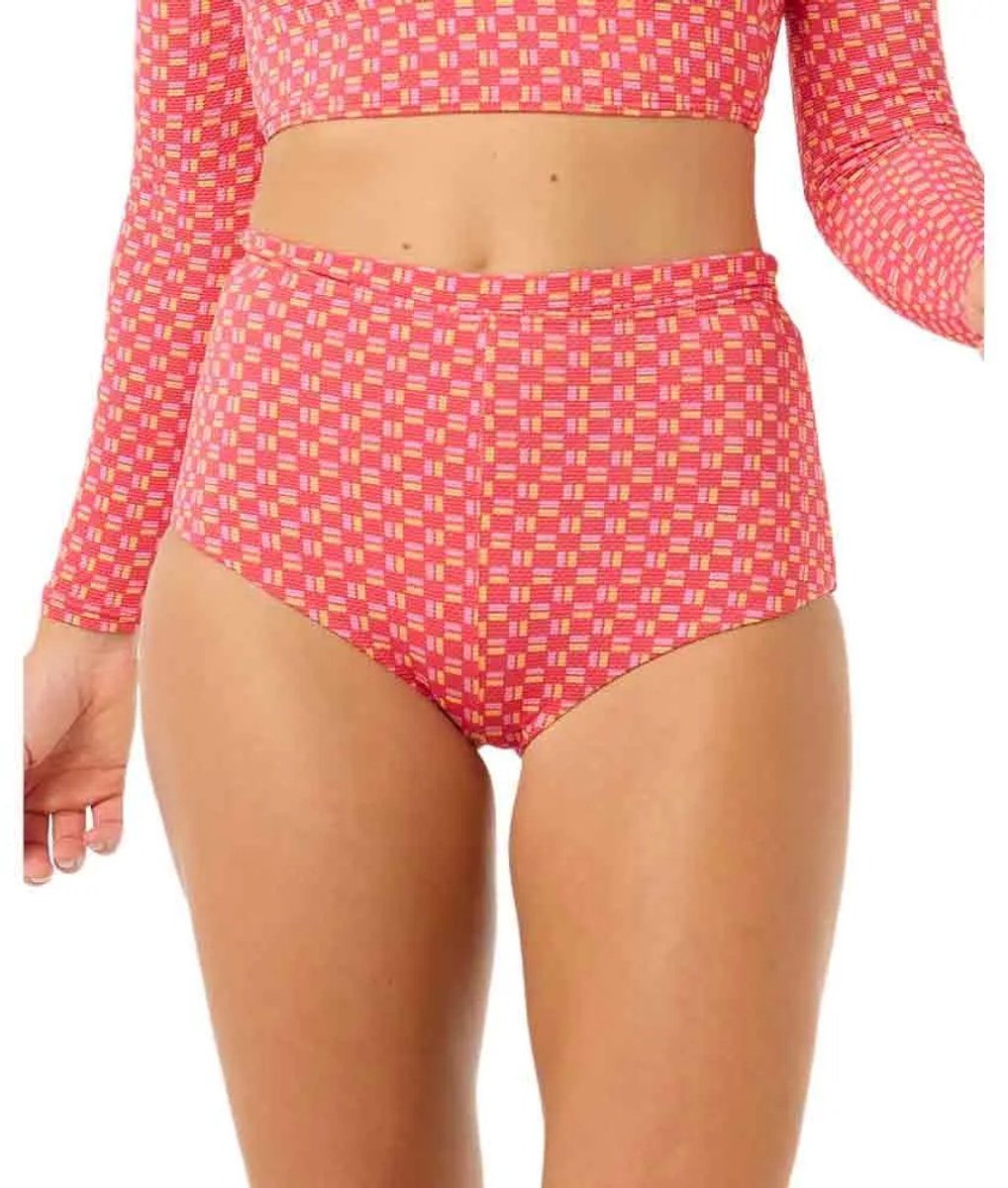 Rip Curl Shell Cove Boy Leg Bikinibroekje XS Vrouw Rood