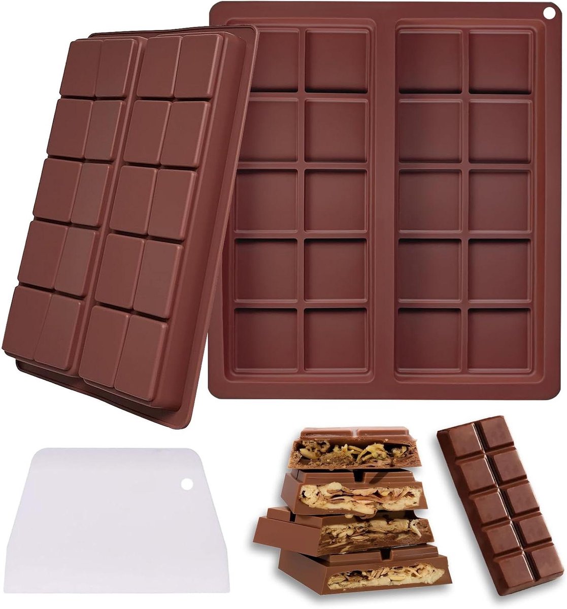 Cosensi - Chocoladevorm Dubai Diep Silicone Anti-aanbaklaag Spatel - 2 stuks
