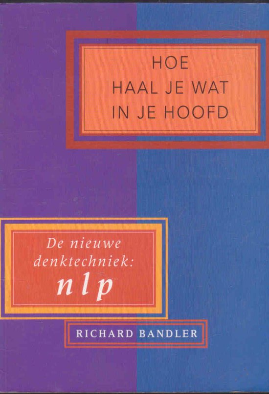 Hoe haal je wat in je hoofd | Richard Bandler - cover