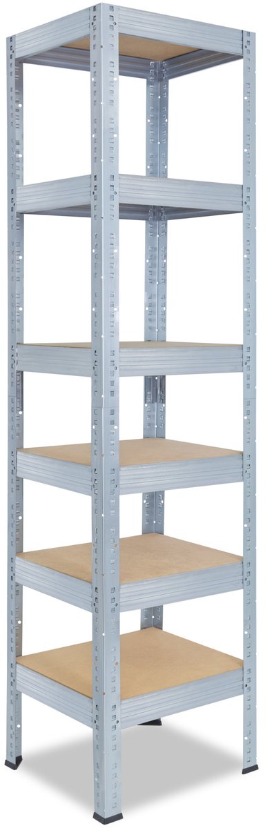 Shelfplaza PRO metalen stellingkast - 180x60x60 cm - verzinkt - 6 planken