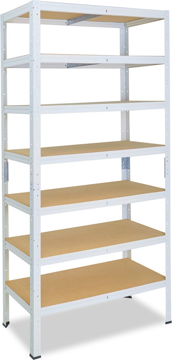 Shelfplaza HOME metalen stellingkast - 230x110x60 cm - wit - 7 planken
