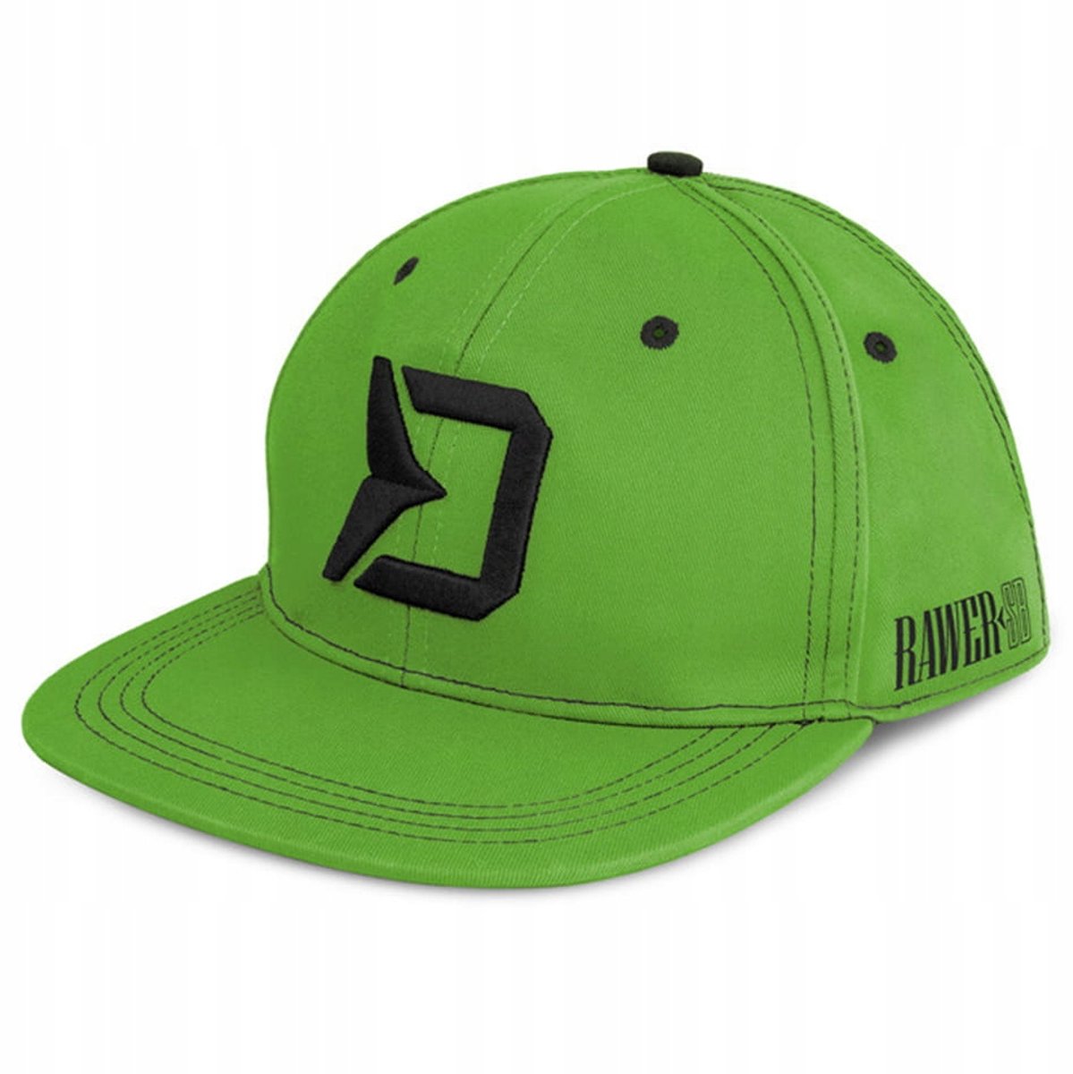 Delphin Rawer Snapback Pet - Groen/Zwart - One Size