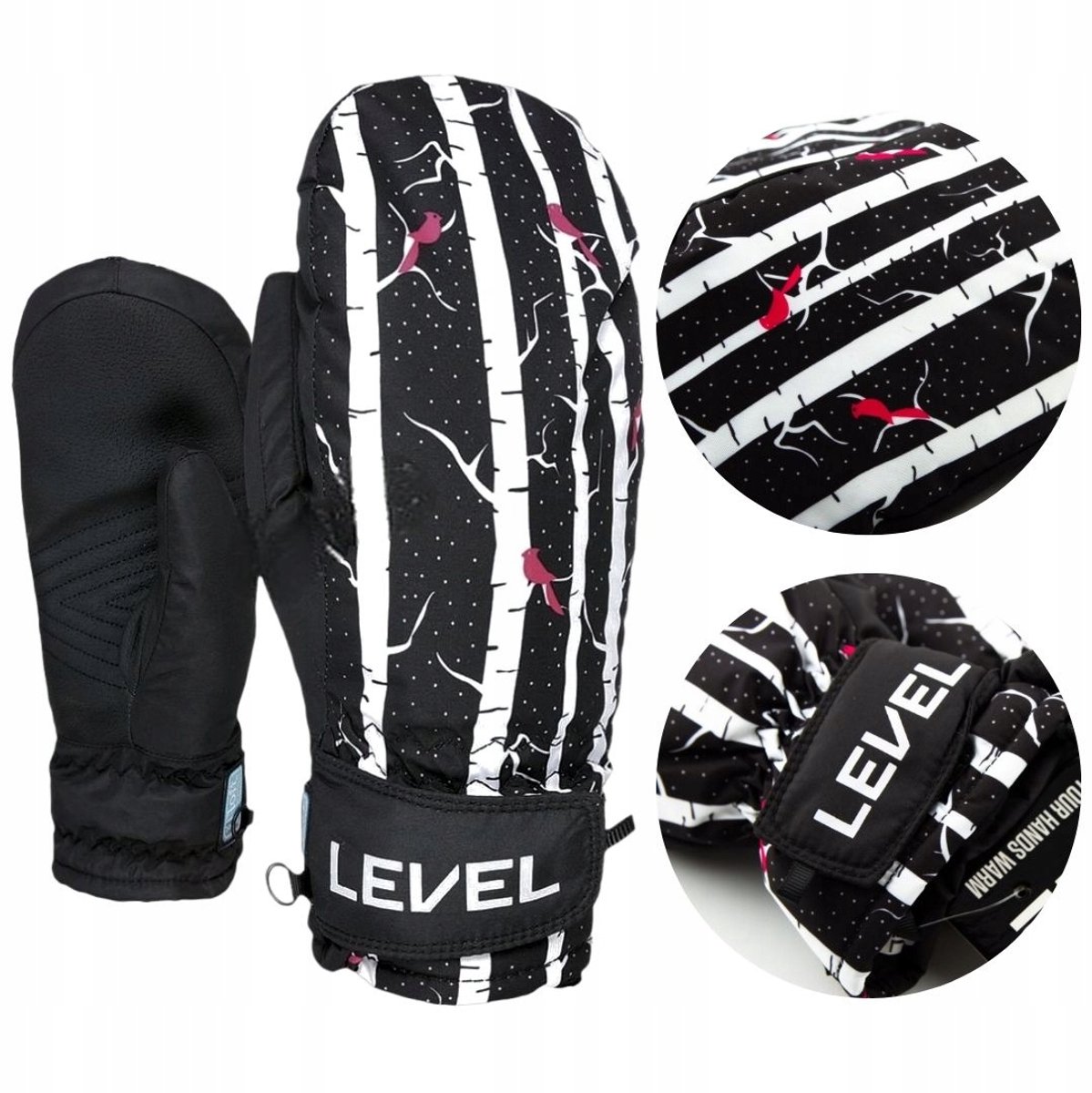 Level Juke Jr Mitt Ninja skihandschoenen /5.5 Zwart