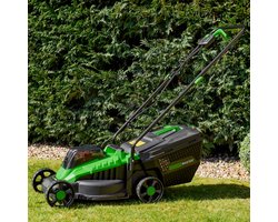 Garden Master® 20V Draadloze Grasmaaier - 4Ah Accu en Lader inbegrepen - 32cm Maaibreedte - 30L Grasopvang - Verstelbare maaihoogte - Compact en lichtgewicht