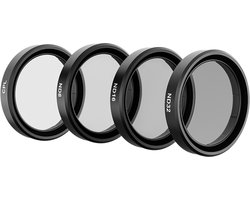 Telesin CPL+ND8/16/32 Lens Filter Kit - Geschikt voor DJI Osmo Action 3 & 4 - 4-delige Set - Polarisatie & Neutral Density Filters - Optisch Glas