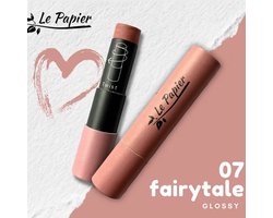 Le Papier Lippenstift | Beauty Made Easy Lipstick Fairytale Glans 07 | PoederRoze | Vegan & Plasticvrij | Zero-Waste Cosmetica