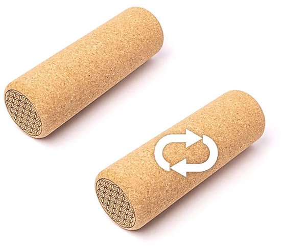 Yoga prop cilinder kurk Bloem des Levens - 30 cm x 10 cm van Merkloos — afbeelding 3