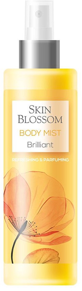 Natuurlijke body mist Brilliant - zachte geur - subtiel glanzend huid - 200ml