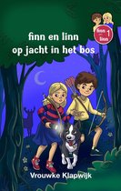 finn en linn op jacht in het bos