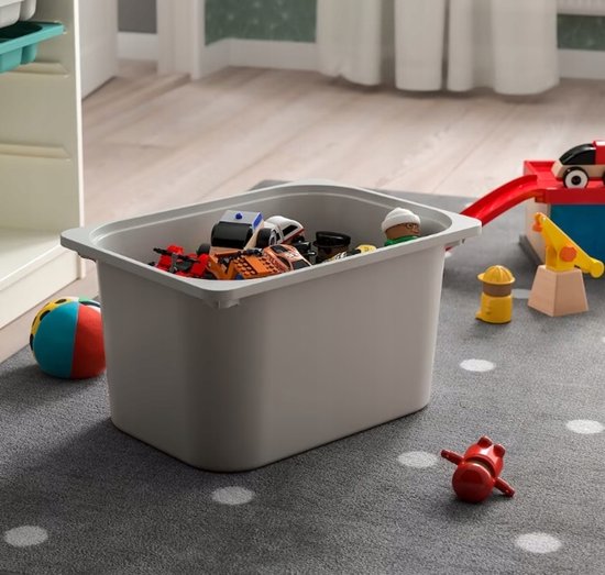 IKEA TROFAST Opbergbak 42x30x23cm Grijs - Speelgoedbak voor Kinderkamer van ikea — afbeelding 4