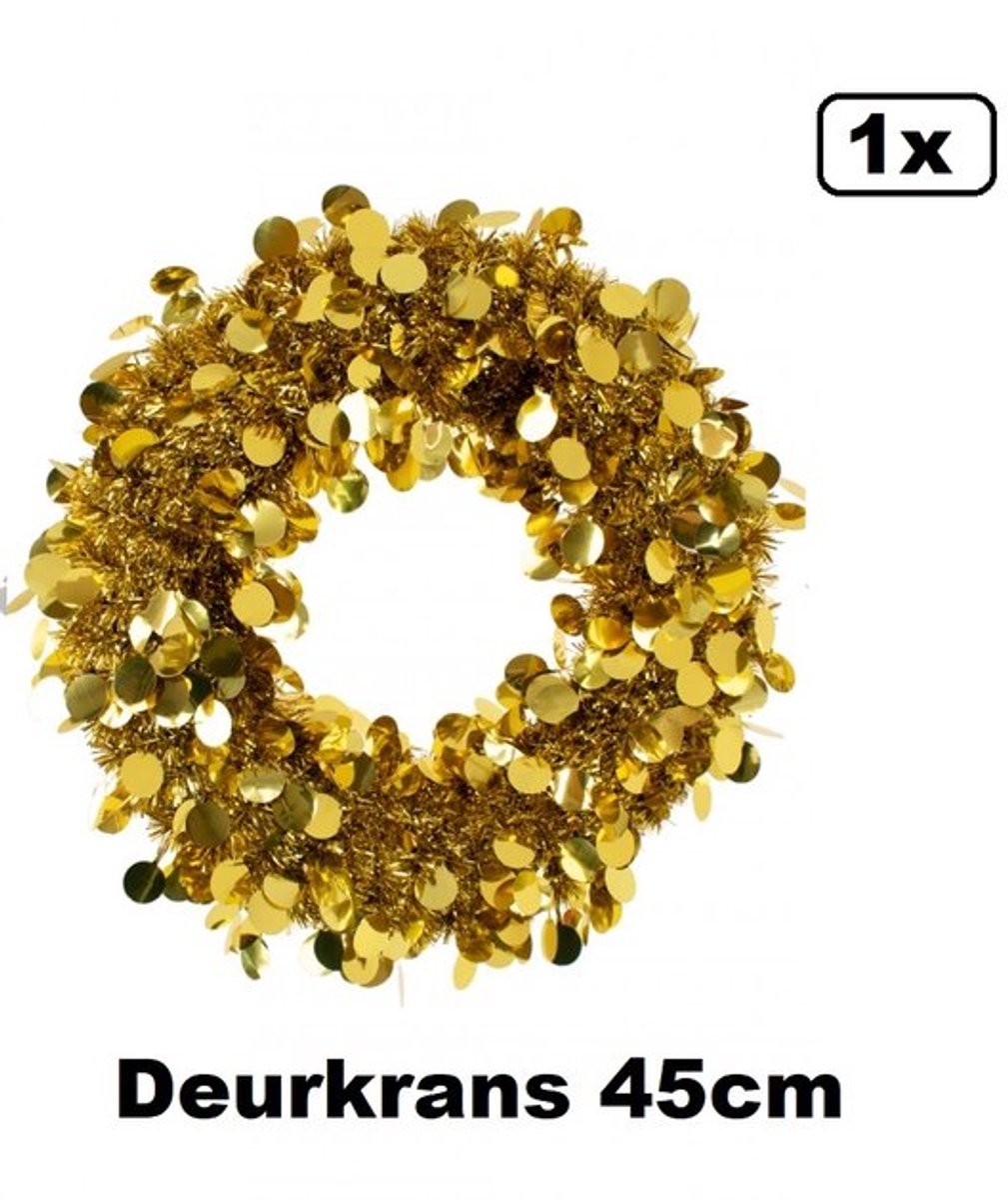 Deurkrans 45 cm Goud Brandveilig