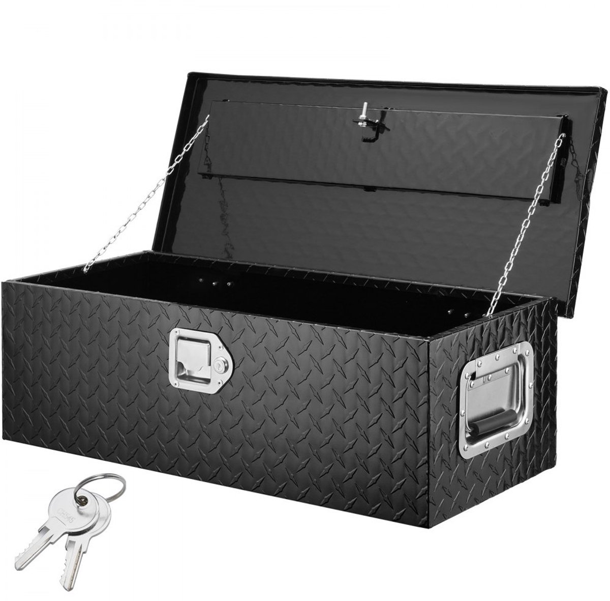 Gereedschapskist - Voor pick-up laadbak - Afsluitbaar met slot - Afmetingen 76,2 x 33 x 24,4 cm - Inhoud 64 L - Draagvermogen 30 kg - Opbergbox voor auto en camper