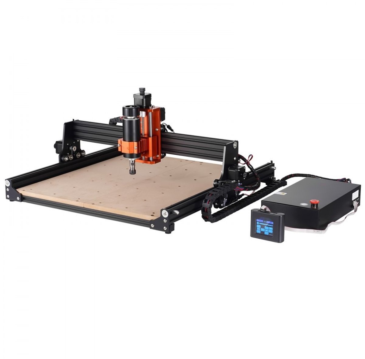 CNC-freesmachine - CNC-router en graveermachine - 3-Assige GRBL-Besturing - 300 W Spindel - Werkgebied 40 x 40 x 6 cm - 1200 TPM - Voor Hout, Acryl, MDF, PVC, Schuim