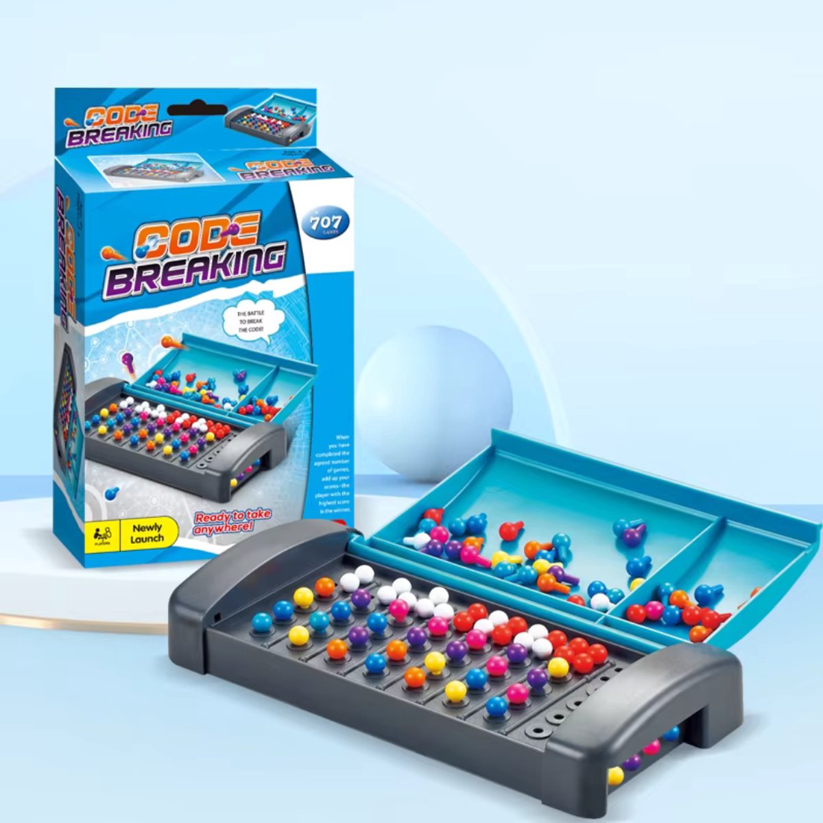 Mr. Broccoli travel code breaking - play mind reisspel - denkspel met code kraken - reisversie - 16 cm