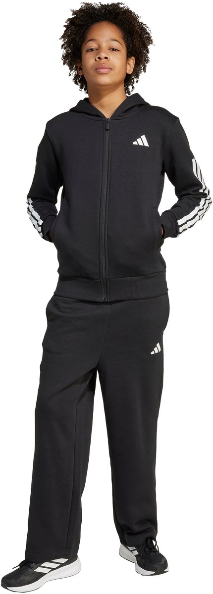 Adidas Sportswear Fleece Trainingspak Met Capuchon Kids Kinderen Zwart