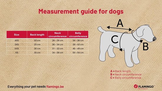 Hondenjas gevoerd met klittenbandsluiting - Online Dierenwinkel