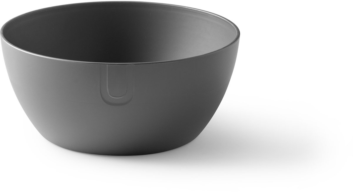UBITE bio-based saladeschaal/serveerschaal XL - Grafiet Grijs - duurzaam - 27 cm