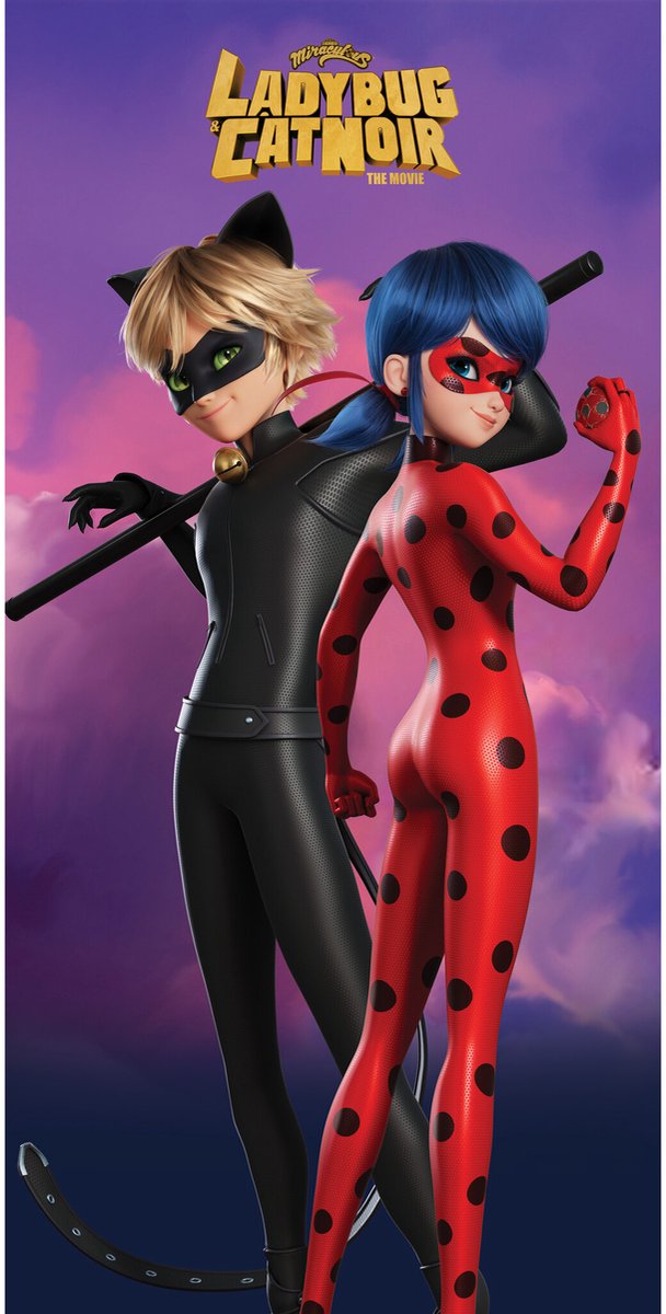 Miraculous Strandlaken Friends - 70 x 140 cm - Katoen