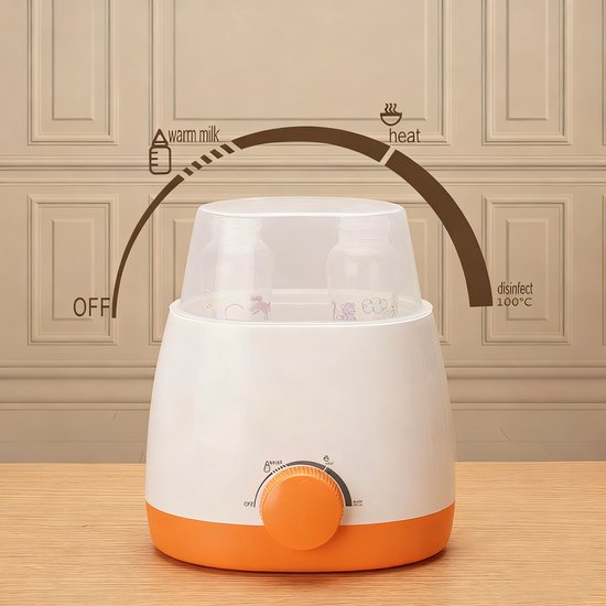 Flessenwarmer - Babyflessensterilisator - 2-in-1 verwarmer - Nauwkeurige temperatuurregeling - Verwarmt snel melk - Verwarmt babyvoeding - Zacht ontdooien - Sterilisatie op hoge temperatuur - Professioneel PP-materiaal — afbeelding 2