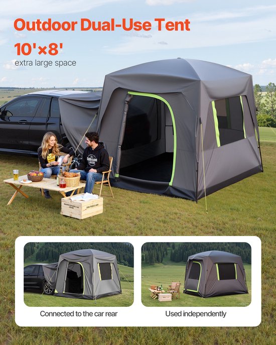 VEVOR Kampeertent SUV Buitentent met Ramen Waterdicht 248x308cm Autotent van Merkloos — afbeelding 2