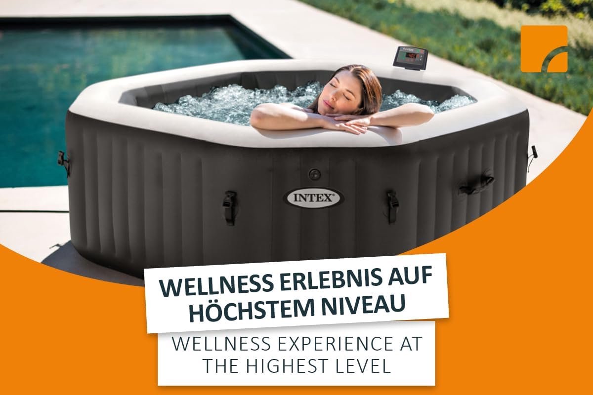 PureSpa Deluxe Bubble Whirlpool 201 x 71 cm voor 4 Personen - PureSpa - €1.560,00