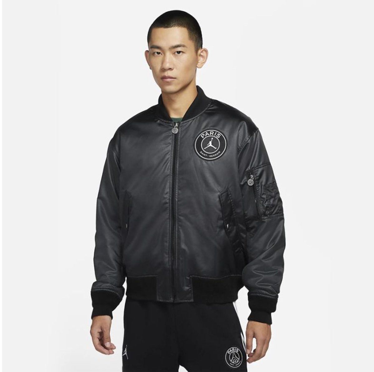 Nike Paris Saint-Germain MA-1 - Jas - Maat XS - Zwart / Zwart - Paris Saint-Germain - Lifestyle - Heren Jas voor Mannen