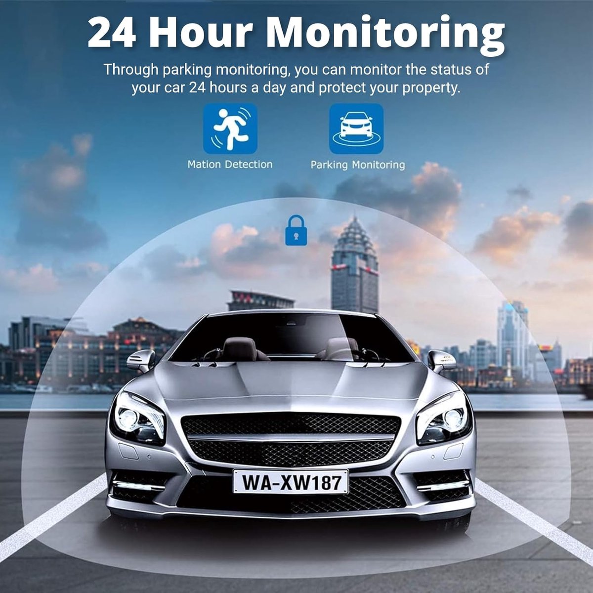Auto DVR Dashcam 1080P Full HD Loop Recording Bewegingsdetectie Dashboard Camera voor Auto – foto 2