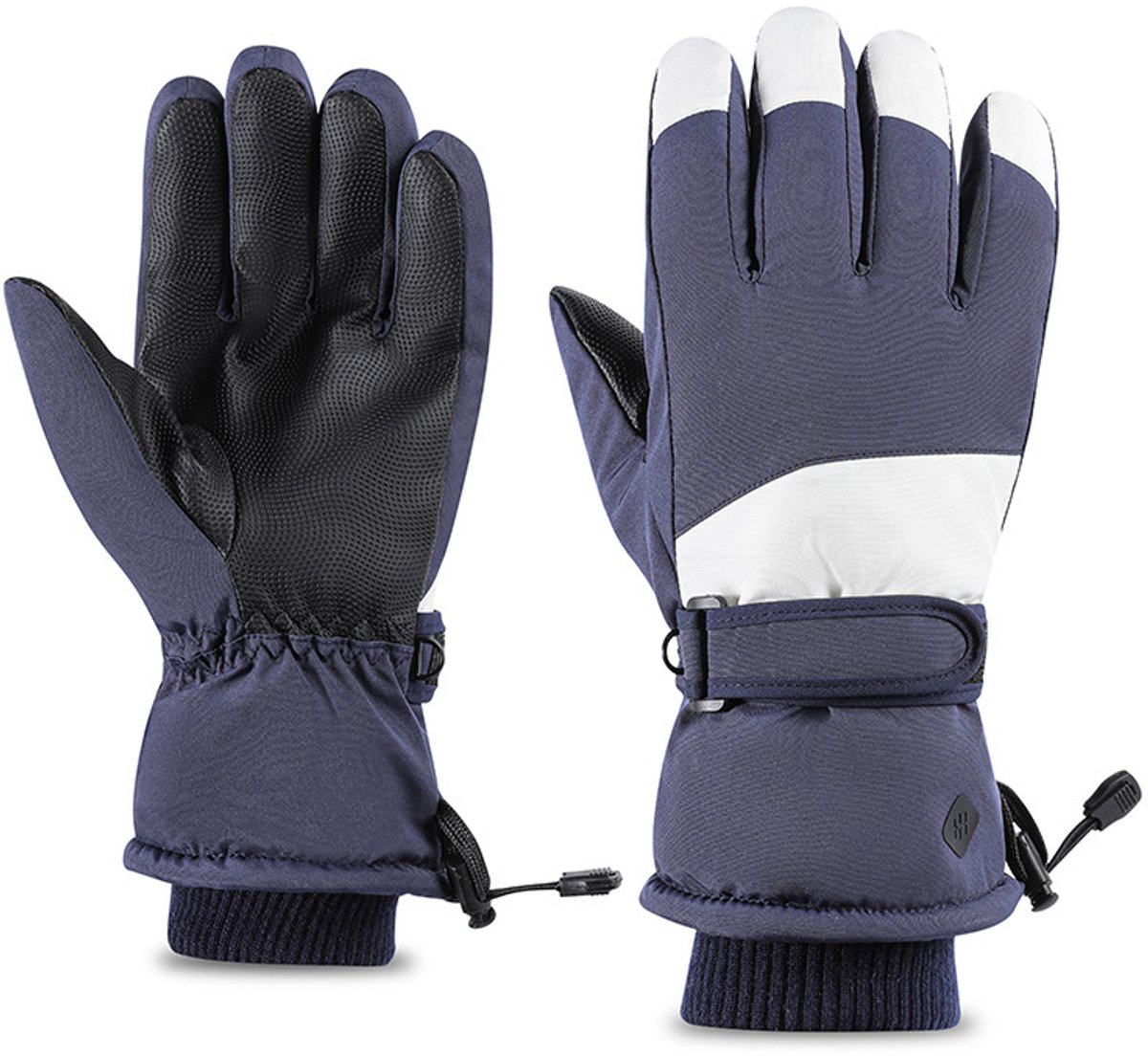 Daity 1 paar Winterhandschoenen Waterdichte handschoenen Warme handschoenen Skihandschoenen Geschikt voor skiën winterfietsen snowboarden en andere buitenactiviteiten Dikke fleecevoering Blauw