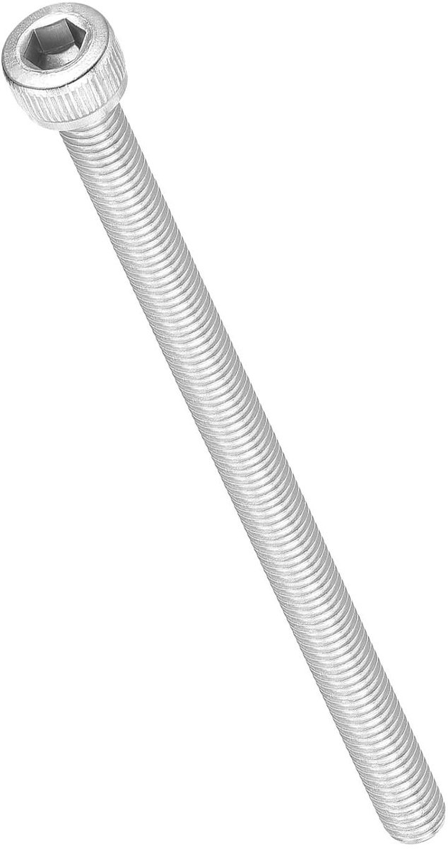 EGoods - Roestvrij stalen cilinderkopschroeven 6 stuks M5-0,8 x 80 mm voor 3D-printer ventilator koeling