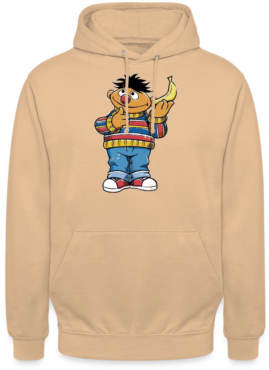 Sesamstraat Ernie Banana Telefoon Hoodie Unisex