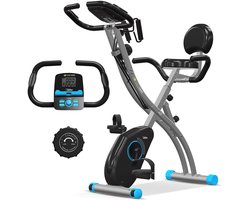 SportTronic X6 Hometrainer - Inklapbare fitnessfiets - Blauw/Zwart