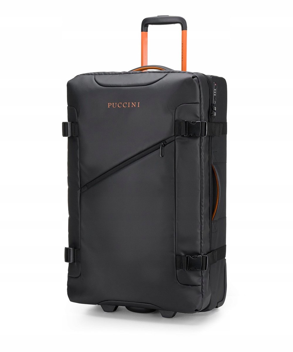 Puccini Grote Zachte Reiskoffer Colorado Zwart 71cm