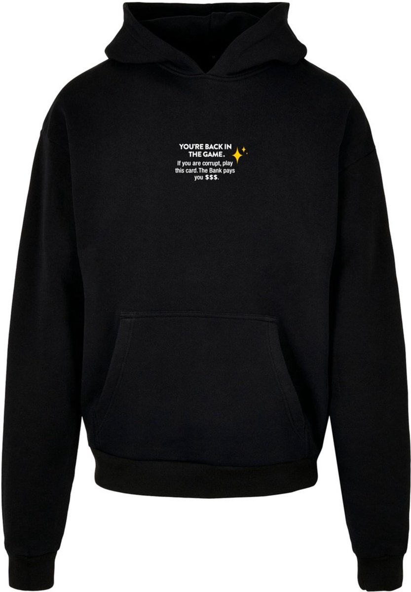 Mister Tee Hoodie/trui -S- Intepol Ultraheavy Oversize Zwart