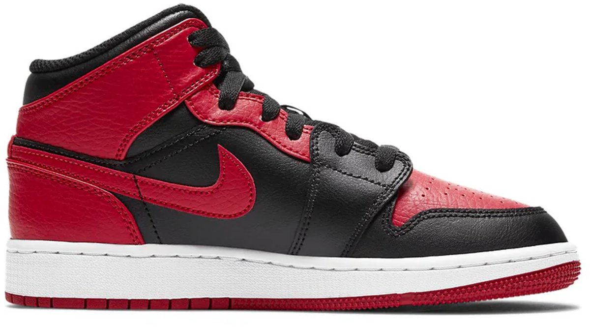 Nike NIKE AIR JORDAN 1 MID Rood/Zwart/Wit