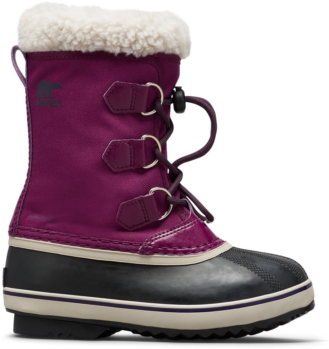 Sorel YOOT PAC™ NYLON WP Youth Unisex Snowboots - Wild Iris, Dark Plum - Maat 32