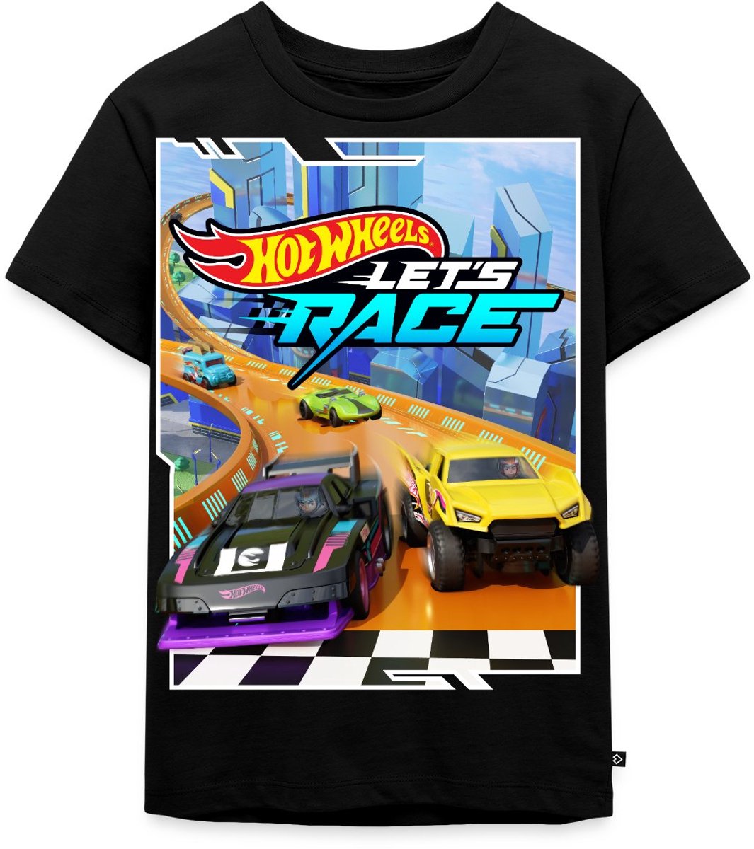 Hot Wheels Design Laten We Rennen Premium T Shirt Kinderen