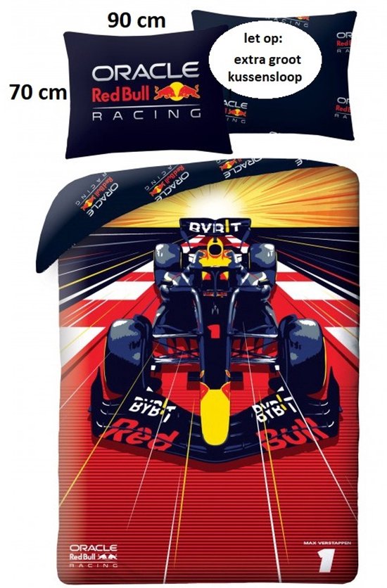 Red Bull Dekbedovertrek - 140 x 200 cm - Katoen - 70 x 90 cm van red-bull — afbeelding 4