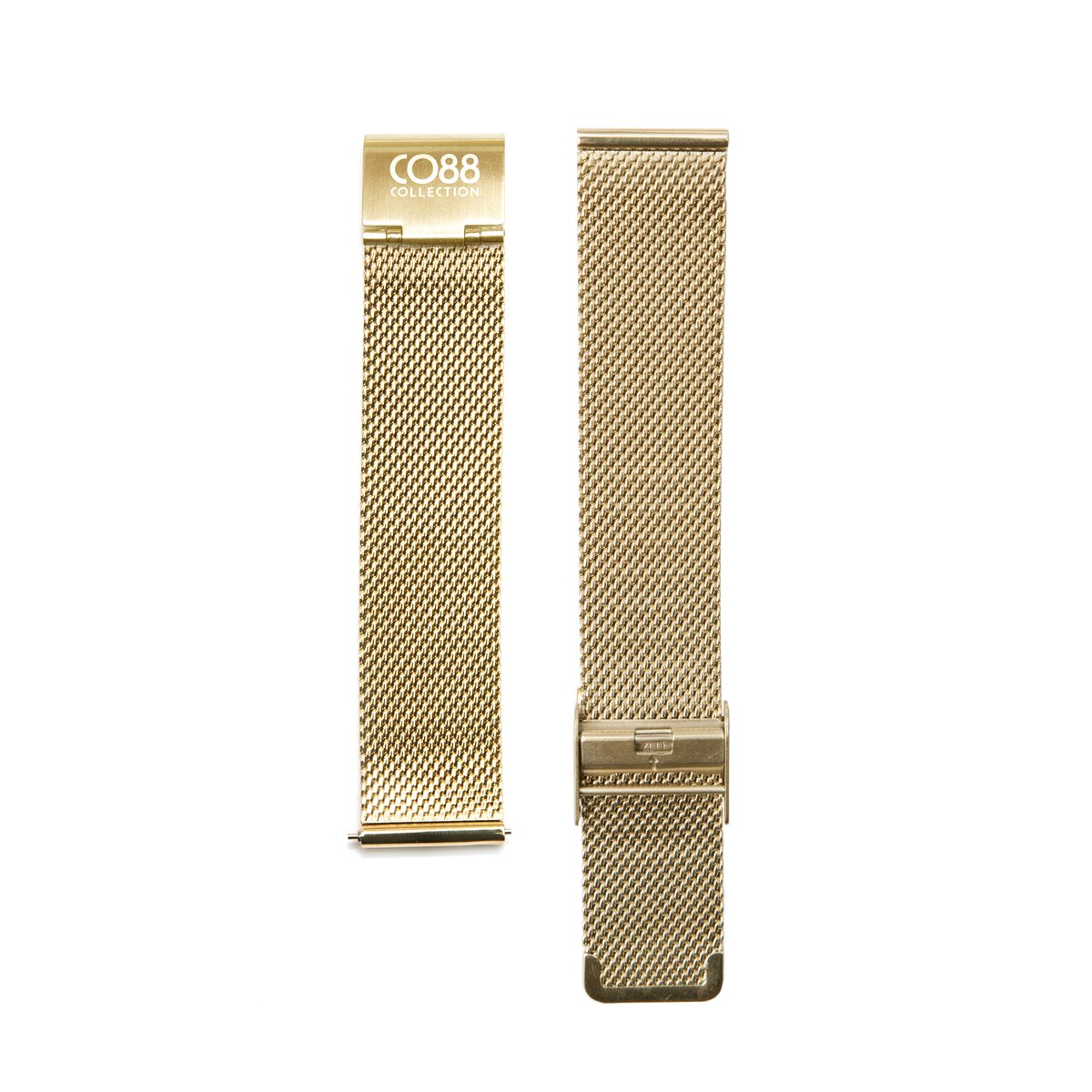 CO88 Collection Horlogeband 8CS-30002 Mesh - 18mm - Milanese Horlogebandje - Goudkleurig