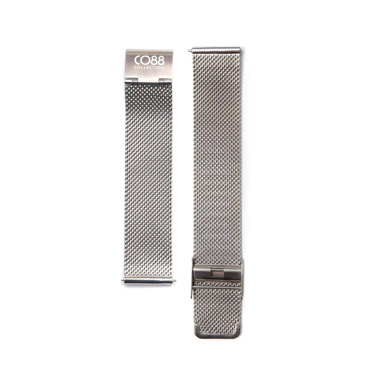 CO88 Collection Horlogeband 8CS-30001 Mesh - 18 mm - Milanese Horlogebandje - Zilverkleurig