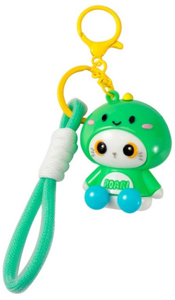 iTotal Sleutelhanger Hoodie HELLO DINO Keychain Plastic and Metal 4.5x4.0x5.4cm