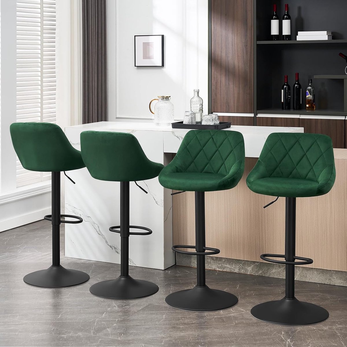 Barkrukken Set van 2 – Met Rugleuning – Industrohome