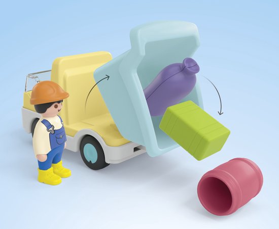 PLAYMOBIL Junior Werkman met sorteer-garage - 71686 — afbeelding 2