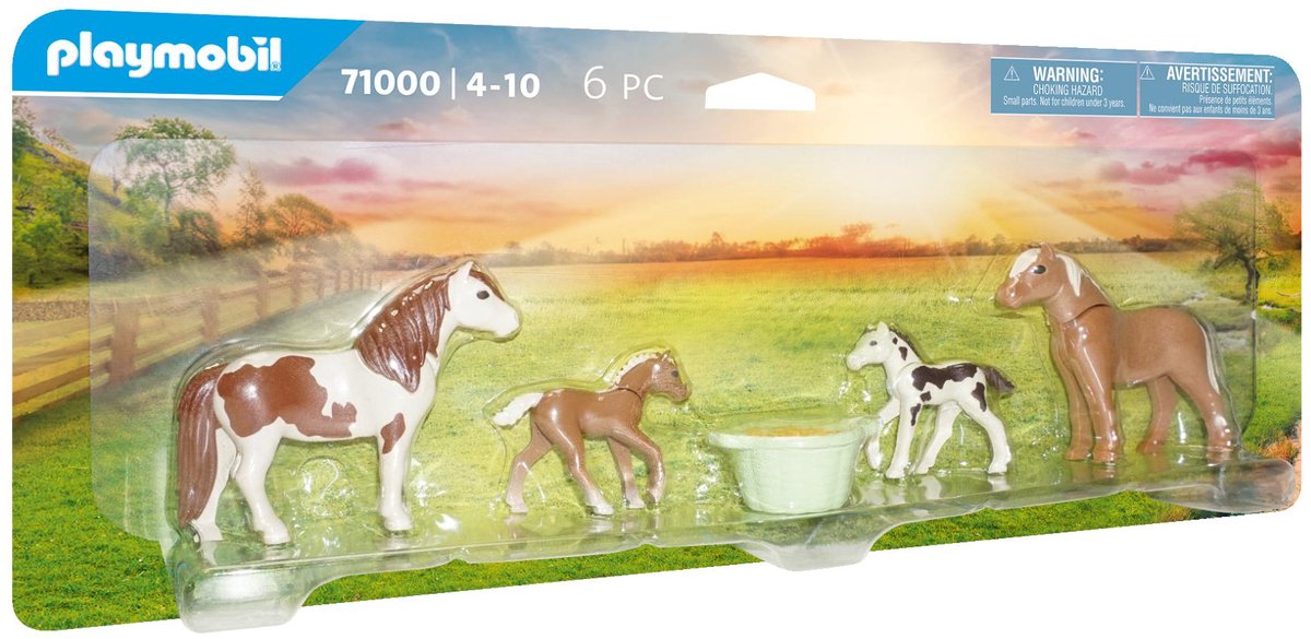 Playmobil Country 2 IJslandse pony's met veulens  71000