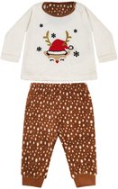 Combinaison De Noël Pour Bébé – Grenouillère Polaire Rouge à Flocons Dorés (toutes Tailles)