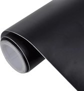 Meubelfolies zelfklevend 90x500 cm PVC matzwart | -nl