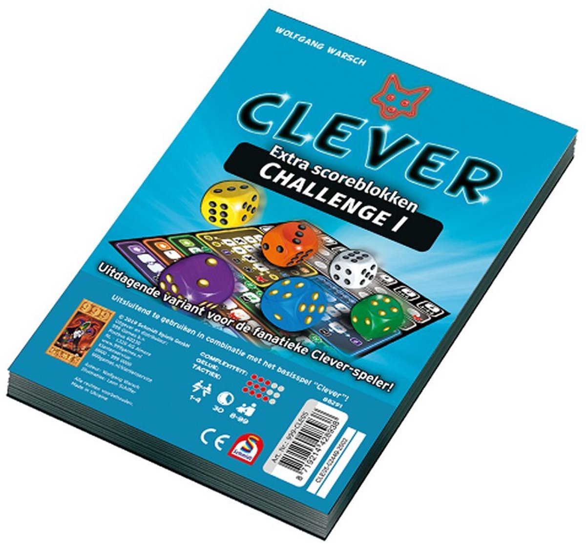 999 Games - Scoreblokken - Clever - twee stuks - Dobbelspel — afbeelding 4