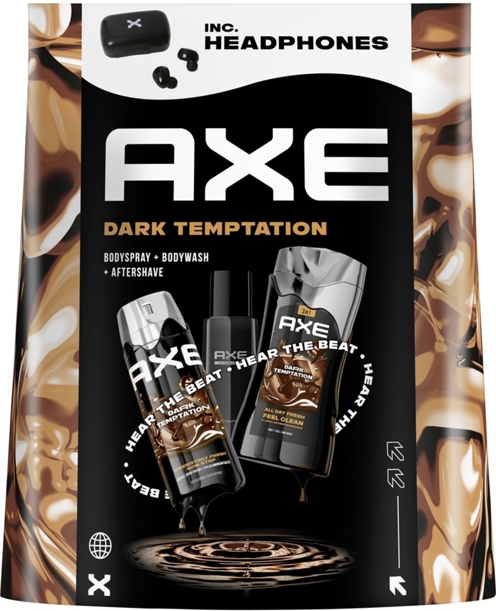 Axe Dark Temptation Met Headphones Oordopjes 1 pair