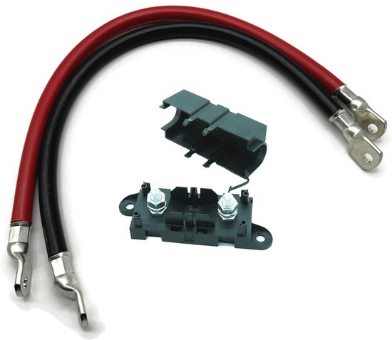 Hama Connection Kit For Car HiFi Amplifier (AMP Kit With Power Cables (25 M²), Cinch Cable, Fuse Holder, Fuse, Fork Cable Lugs And Cable Ties