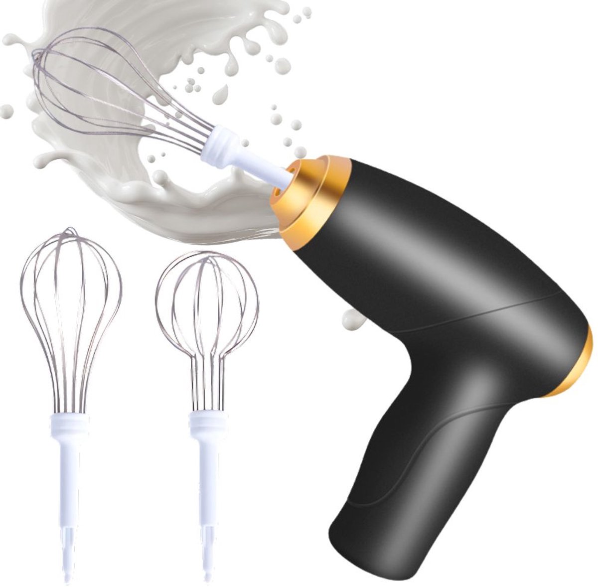 Elektrische Mixer - Draadloze Oplaadbare USB Handmixer