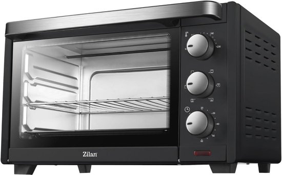 Elektrische convectieoven met binnenlamp en dubbele beglazing - 19 liter
